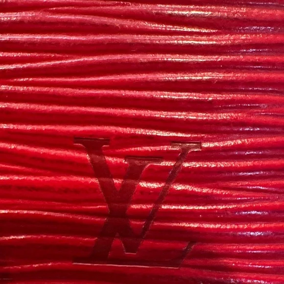 Authentic Louis Vuitton Scarlet Epi Leather Agenda Wallet